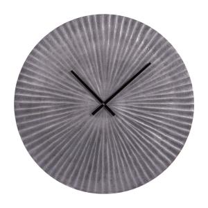 Horloge en métal soleil  59 cm argent en aluminium
