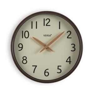 Horloge en plastique marron