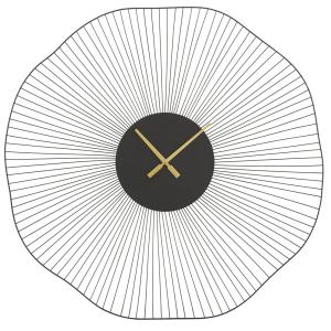 Horloge filaire en métal noir et doré D100