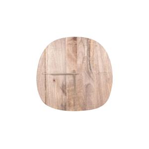 Horloge manguier 61x59,5 cm marron en bois