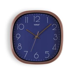 Horloge murale 28,5 x 5 x 28,5 cm, Bleu