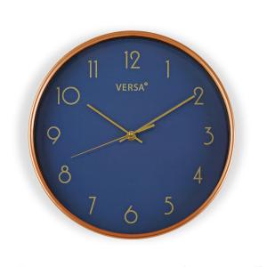 Horloge murale 30 x 4 x 30 cm, Bleu