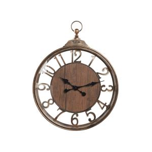 Horloge murale 40 cm marron