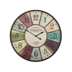 Horloge murale 59 cm métal multicolore