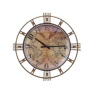 Horloge murale 63 cm Marron doré