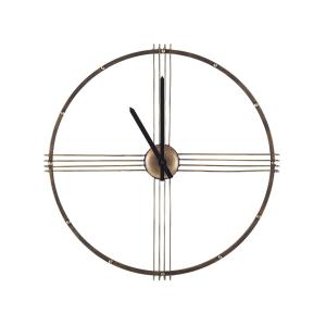 Horloge murale 64 cm métal doré