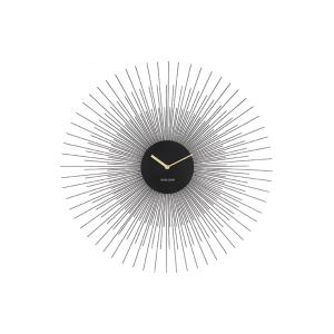Horloge murale acier noir Ø60cm