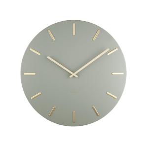 Horloge murale acier vert Ø45cm