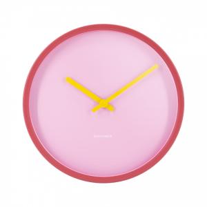 Horloge murale alu rose D30cm