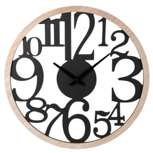 Horloge murale bicolore, D50 cm