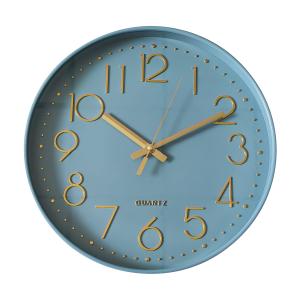 Horloge murale bleu D30,5cm