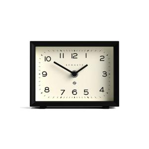 Horloge murale classique ronde en métal noir mat 13x7x17cm