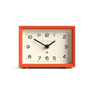 Horloge murale classique ronde en métal orange citrouille 1…