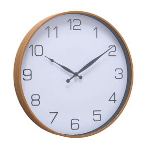 Horloge murale couleur bois 50x50x6cm