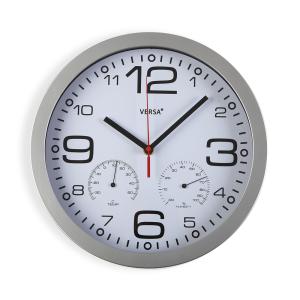 Horloge murale de style moderne en métal blanc