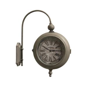 Horloge murale décorative double face vintage gare métal ta…