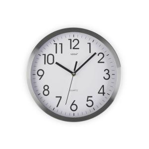 Horloge murale en aluminium blanc 25 cm