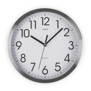 Horloge murale en aluminium blanc 35 cm