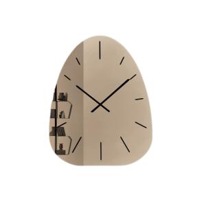 Horloge murale en bronze gravée, 80 x 100 cm