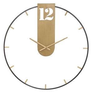 Horloge murale en métal doré Ø cm 60x4,5