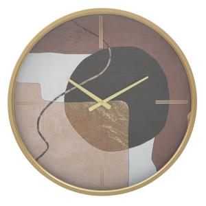 Horloge murale en métal multicolore Ø 60x6  cm