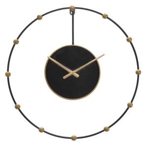 Horloge murale en métal noir Ø cm 61x4,5