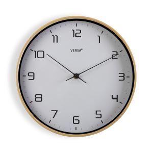 Horloge murale en plastique blanc