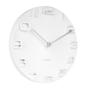 Horloge murale en plastique blanc D42