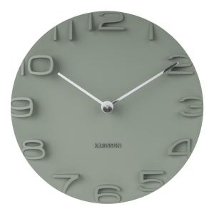Horloge murale en plastique gris vert D42