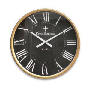 Horloge murale en verre multicolore