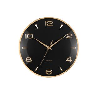 Horloge murale fer noir 40.6x5x40.6cm