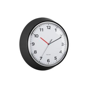 Horloge murale fer noir Ø34cm