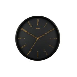 Horloge murale fer noir Ø35cm