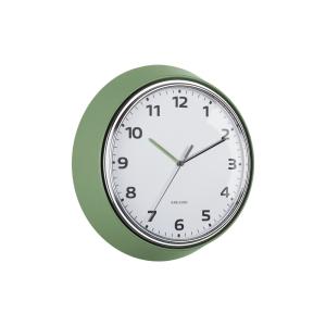 Horloge murale fer vert Ø34cm