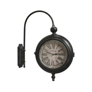 Horloge murale gare double face décorative vintage métal ma…