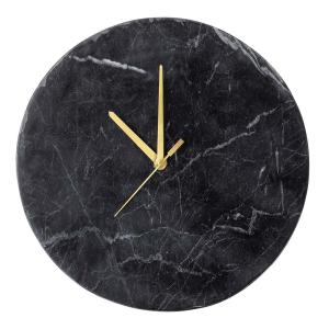 Horloge murale Jamin noir marbre