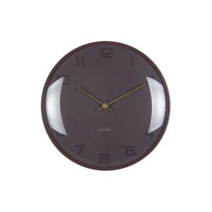 Horloge murale métal brun 30.5x30.5x30.5cm