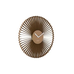 Horloge murale métal brun 50x50x50cm