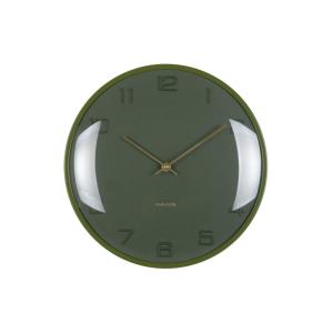 Horloge murale métal vert 30.5x30.5x30.5cm