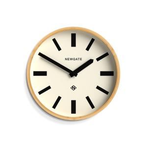 Horloge murale moderne en bambou clair