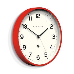 Horloge murale moderne en silicone mat rouge