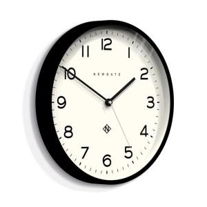 Horloge murale moderne en silicone noir - 37 cm