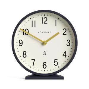 Horloge murale moderne ronde en métal bleu pétrole