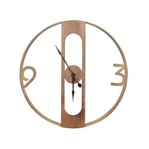 Horloge murale MULHOUSE MDF bois effet clair