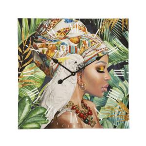 Horloge murale multicolore 60x4,5x60.  cm