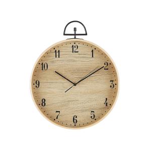 Horloge murale OPFIKON MDF bois effet clair