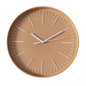 Horloge murale orange D30,5cm