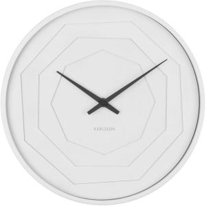 Horloge murale plastique blanc Ø30cm