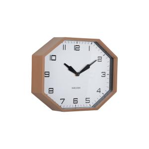 Horloge murale plastique brun 32x32x26cm