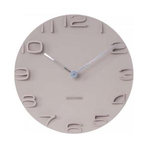 Horloge murale plastique gris Ø42cm